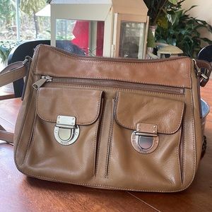 Fossil - Vintage 90’s 00’s leather crossbody small messenger leather bag